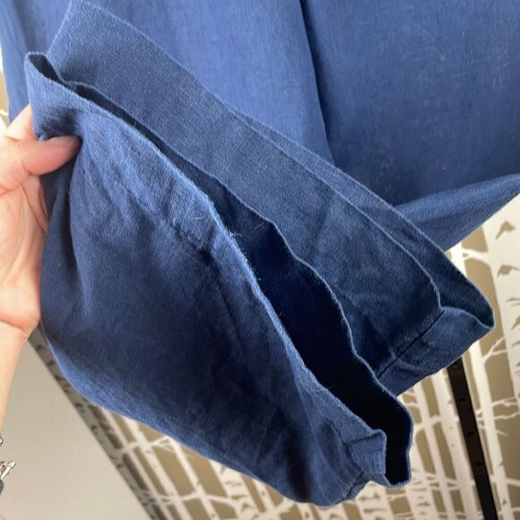 100% Linen Wide Leg Pull On Pants 16 - Picture 5 of 12